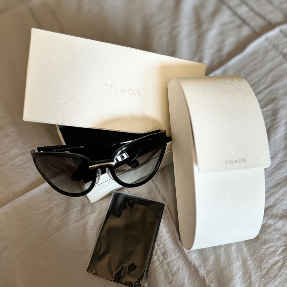 Prada Black Cat-Eye Sunglasses
